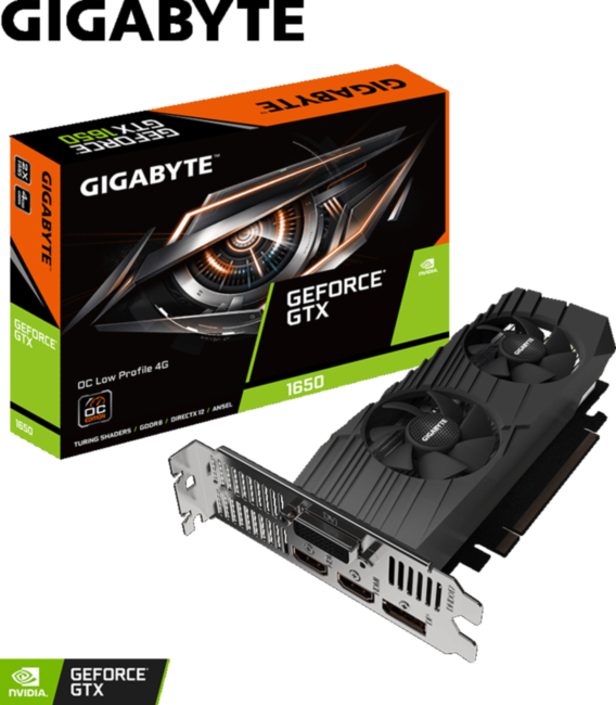 Видеокарта Gigabyte GeForce GTX 1650 D6 OC Low Profile 4G Видеокарта Gigabyte GeForce GTX 1650 D6 OC Low Profile 4G