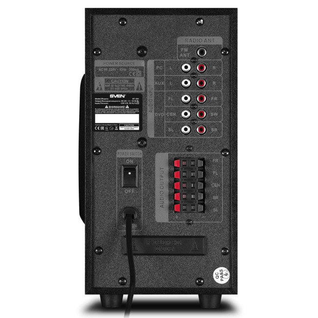 АС SVEN HT-201, черный, акустическая система 5.1 (80 Вт, Bluetooth, пульт, дисплей, FM, USB, SD) SVEN HT-201 АС SVEN HT-201, черный, акустическая система 5.1 (80 Вт, Bluetooth, пульт, дисплей, FM, USB, SD) SVEN HT-201