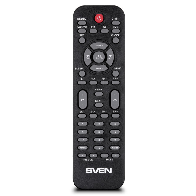 АС SVEN HT-201, черный, акустическая система 5.1 (80 Вт, Bluetooth, пульт, дисплей, FM, USB, SD) SVEN HT-201 АС SVEN HT-201, черный, акустическая система 5.1 (80 Вт, Bluetooth, пульт, дисплей, FM, USB, SD) SVEN HT-201