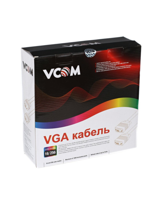 Кабель монитор-SVGA card (15M-15M) 40м 2 фильтра VCOM <VVG6448-40M> VCOM VGA (m) - VGA (m) 40м Кабель монитор-SVGA card (15M-15M) 40м 2 фильтра VCOM <VVG6448-40M> VCOM VGA (m) - VGA (m) 40м