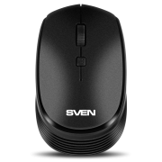 Беспроводная мышь SVEN RX-210W чёрная (2,4 GHz, 3+1кл. 800-1400 DPI, блистер) Sven SV-020637