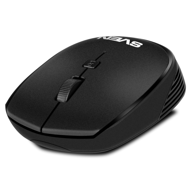 Беспроводная мышь SVEN RX-210W чёрная (2,4 GHz, 3+1кл. 800-1400 DPI, блистер) Sven SV-020637