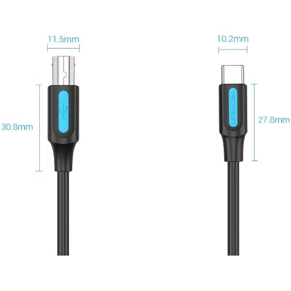 Кабель Vention USB 2.0 Type C M/BM - 1 м. Vention CQUBF