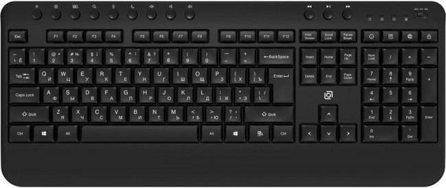 Клавиатура Oklick K257W черный USB беспроводная Multimedia (подставка для запястий) (2070286) Oklick 2070286 Клавиатура Oklick K257W черный USB беспроводная Multimedia (подставка для запястий) (2070286) Oklick 2070286