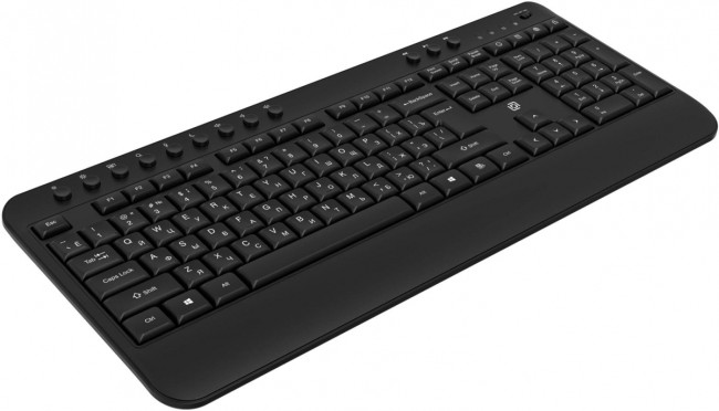 Клавиатура Oklick K257W черный USB беспроводная Multimedia (подставка для запястий) (2070286) Oklick 2070286 Клавиатура Oklick K257W черный USB беспроводная Multimedia (подставка для запястий) (2070286) Oklick 2070286