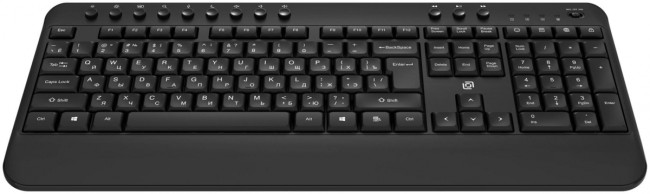 Клавиатура Oklick K257W черный USB беспроводная Multimedia (подставка для запястий) (2070286) Oklick 2070286 Клавиатура Oklick K257W черный USB беспроводная Multimedia (подставка для запястий) (2070286) Oklick 2070286