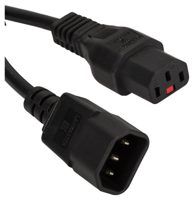 Шнур питания LANMASTER LAN-PP13L/14-1.0-BK Шнур питания LANMASTER LAN-PP13L/14-1.0-BK