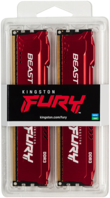 Память оперативная Kingston FURY Beast Red KF316C10BRK2/16 Память оперативная Kingston FURY Beast Red KF316C10BRK2/16