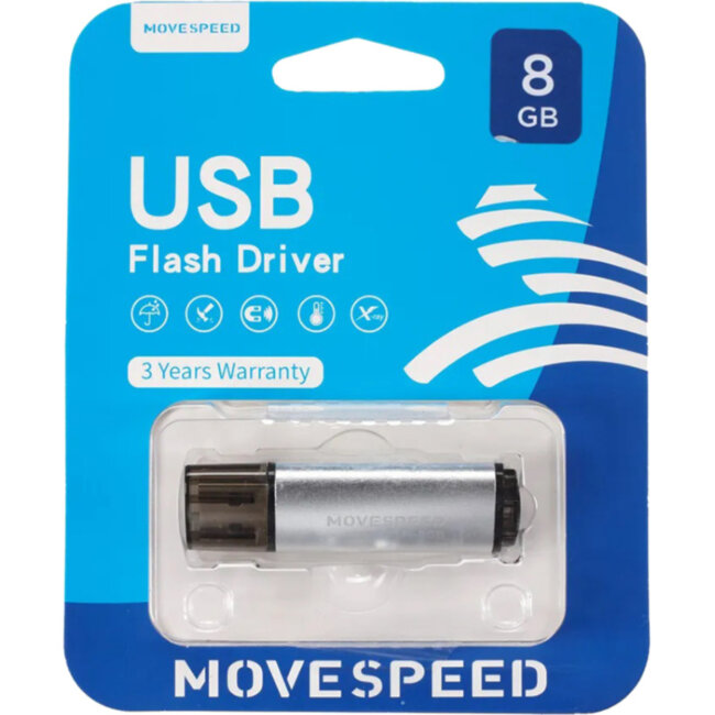 USB2.0 8GB Move Speed M1 серебро Move Speed M1-8G USB2.0 8GB Move Speed M1 серебро Move Speed M1-8G