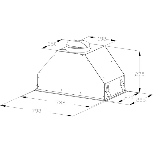 Полновстраиваемая вытяжка KORTING Korting KHI 9828 GN Полновстраиваемая вытяжка KORTING Korting KHI 9828 GN