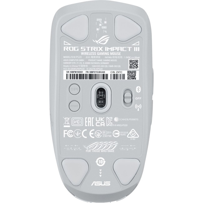 Мышь ASUS P520 ROG STRIX IMPACT III WL/WHT ASUS P520 ROG STRIX IMPACT III WL/WHT (90MP03D0-BMUA10)