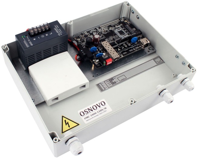 Медиаконвертер OSNOVO OMC-1000-11HX/W