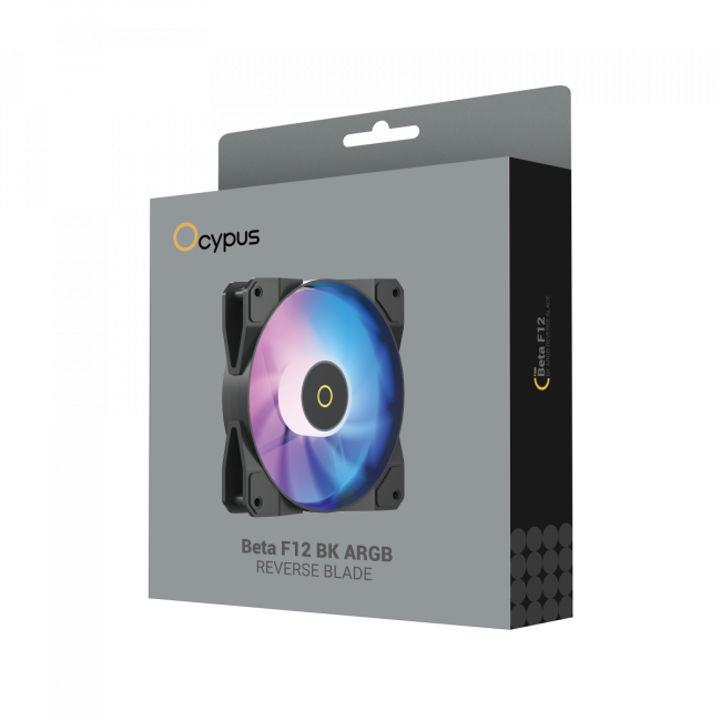 Кулер для корпуса Ocypus Beta-F12-BK1AM01X-GL Кулер для корпуса Ocypus Beta-F12-BK1AM01X-GL