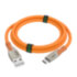 GCR QC Кабель 0.5m TypeC LED, быстрая зарядка, оранжевый TPE, 28/22 AWG, GCR-52520 Greenconnect USB 2.0 Type-AM - USB 2.0 Type-C (m) 0.5м
