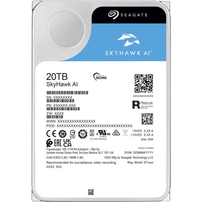 Жесткий диск Seagate SkyHawkAI 20Tb (ST20000VE003) Жесткий диск Seagate SkyHawkAI 20Tb (ST20000VE003)