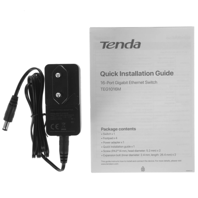 Коммутатор Tenda TEG1016M Коммутатор Tenda TEG1016M