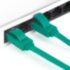Greenconnect Патч-корд PROF плоский прямой 5.0m, UTP медь кат.6, зеленый, позолоченные контакты, 30 AWG, GCR-LNC625-5.0m, ethernet high speed 10 Гбит/с, RJ45, T568B Greenconnect RJ45(m) - RJ45(m) Cat. 6 U/UTP PVC 5м зелёный