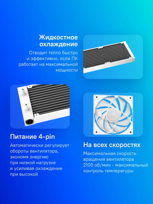 Система водяного охлаждения Deepcool R-LE360-WHAMMN-G-2 Система водяного охлаждения Deepcool R-LE360-WHAMMN-G-2