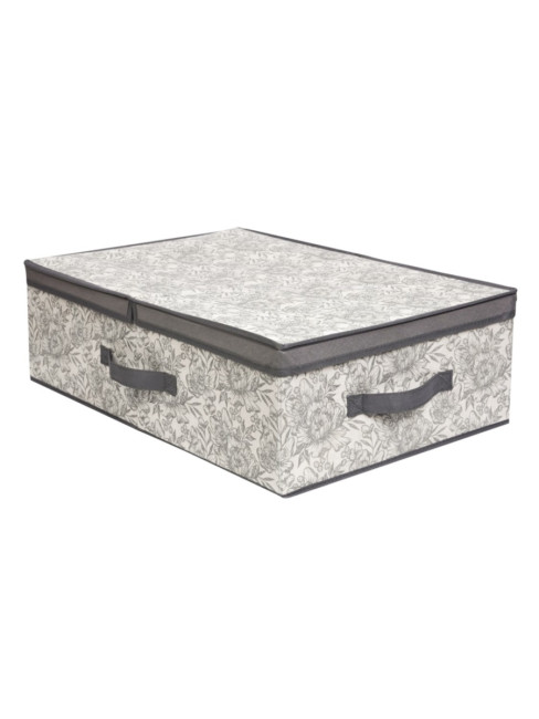 Короб для хранения Короб стеллажный Grey Flower 58х40х18