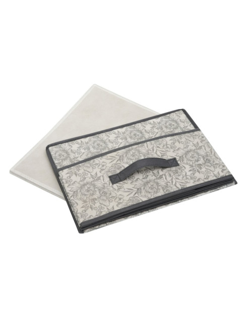 Короб для хранения Короб стеллажный Grey Flower 58х40х18