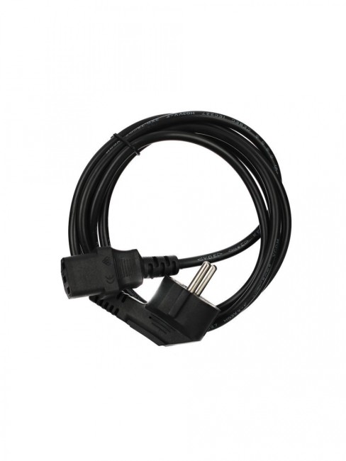 Кабель компьютер --> розетка 220V ( угловая Евровилка) <VDE> 3G*0,75mm2 VCOM <CE021-CU0.75-1.8> 1,8м VCOM CE021-CU0.75-1.8M