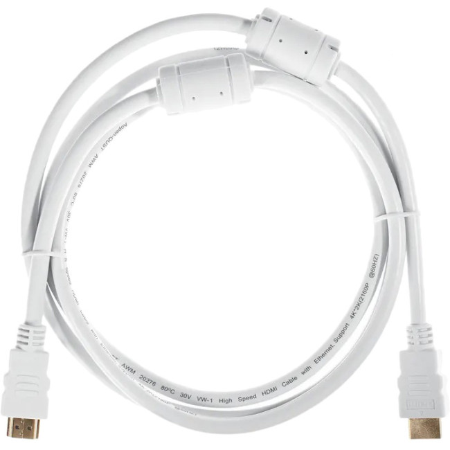 Кабель HDMI 19M/M ver 2.0, 1.8М, белый  Aopen/Qust <ACG711DW-1.8M> VCOM ACG711DW-1.8M