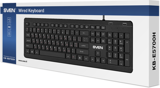 Клавиатура SVEN KB-E5700H Sven  KB-E5700H