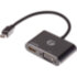 Кабель-переходник miniDisplayPort(M) ---> HDMI(F)+VGA(F)4K@30Hz VCOM Allum shell<CG646M-0.15> VCOM CG646M-0.15 Кабель-переходник miniDisplayPort(M) ---> HDMI(F)+VGA(F)4K@30Hz VCOM Allum shell<CG646M-0.15> VCOM CG646M-0.15