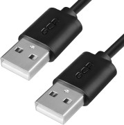 Greenconnect Кабель 3.0m USB 2.0, AM/AM, черный, 28/28 AWG, экран, армированный, морозостойкий, GCR-UM5M-BB2S-3.0m Greenconnect  USB 2.0 Type-AM - USB 2.0 Type-AM 3м