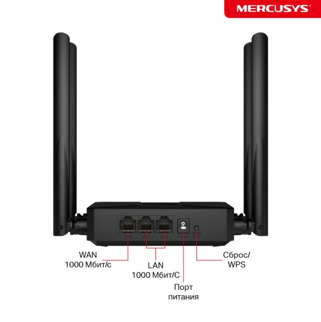 Маршрутизатор Mercusys MR62X Маршрутизатор Mercusys MR62X