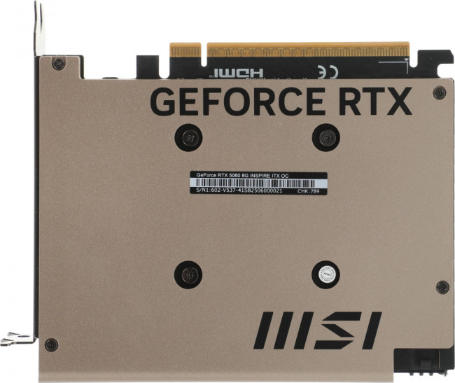 Видеокарты MSI RTX 5060 8G INSPIRE ITX OC