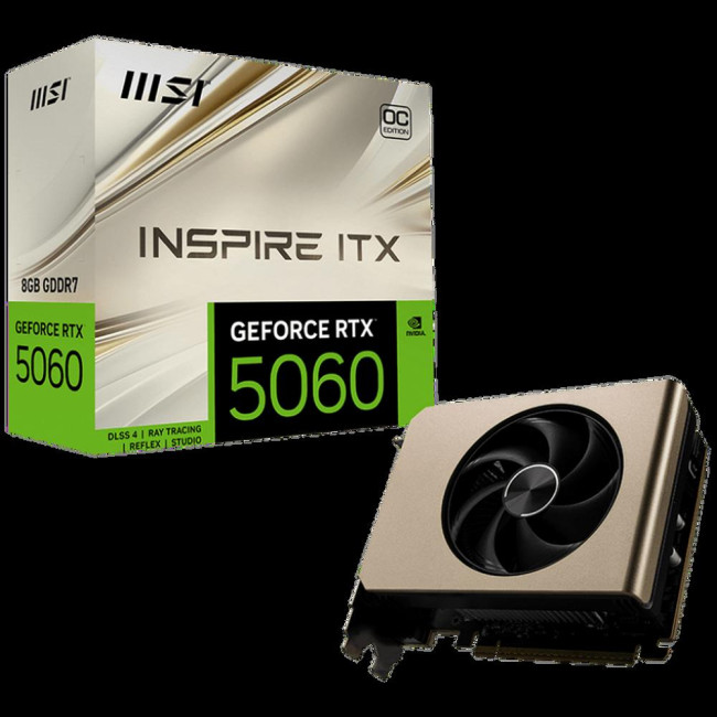 Видеокарты MSI RTX 5060 8G INSPIRE ITX OC