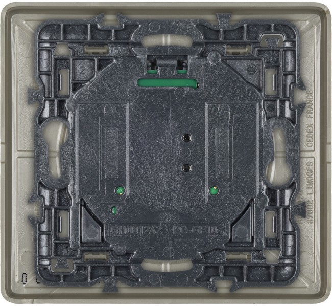CLN ГРФ Выкл рольст. б/п Умный беспроводной выключатель рольставней. Цвет Графит. Рамка Вольфрам.