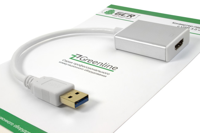 Greenconnect Конвертер-переходник USB 3.0 AM -> HDMI 19F серия Greenline GCR-U32HD2 Greenconnect USB 3.0 AM -> HDMI 19F серия Greenline