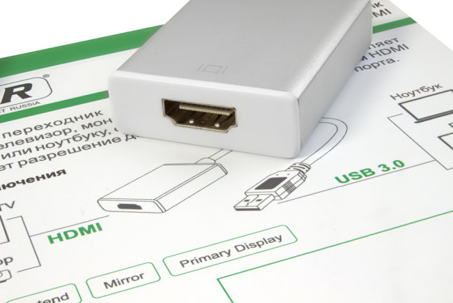 Greenconnect Конвертер-переходник USB 3.0 AM -> HDMI 19F серия Greenline GCR-U32HD2 Greenconnect USB 3.0 AM -> HDMI 19F серия Greenline