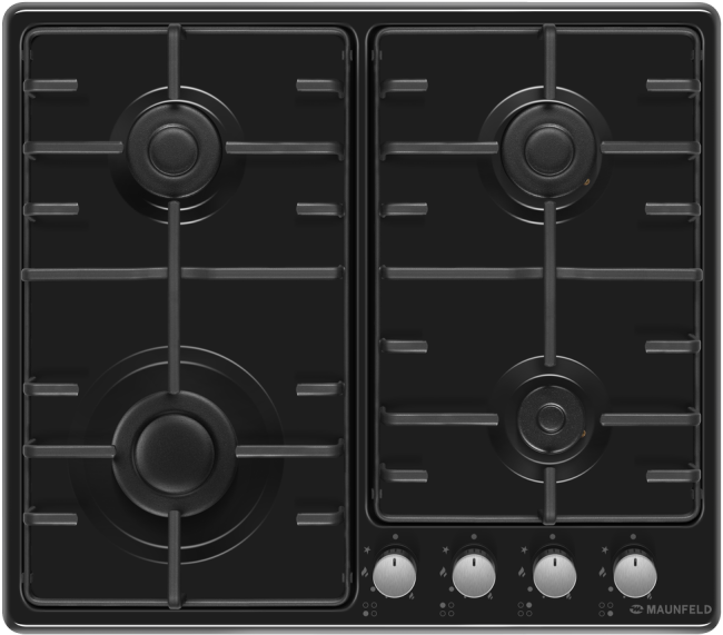 Газовая варочная панель MAUNFELD Maunfeld EGHE.64.3STS-EB/G Газовая варочная панель MAUNFELD Maunfeld EGHE.64.3STS-EB/G