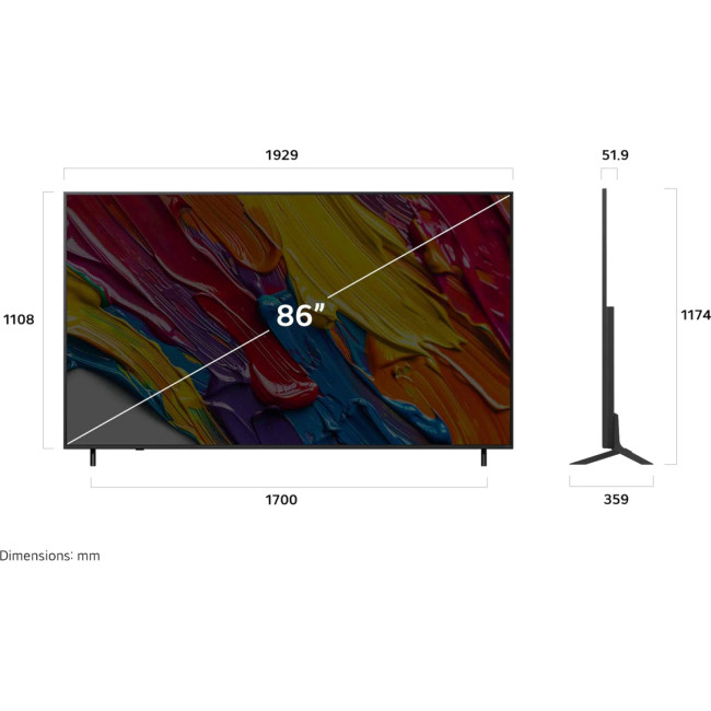 Телевизор ЖК 86'' LG LG 86QNED82A6B.ARUG Телевизор ЖК 86'' LG LG 86QNED82A6B.ARUG