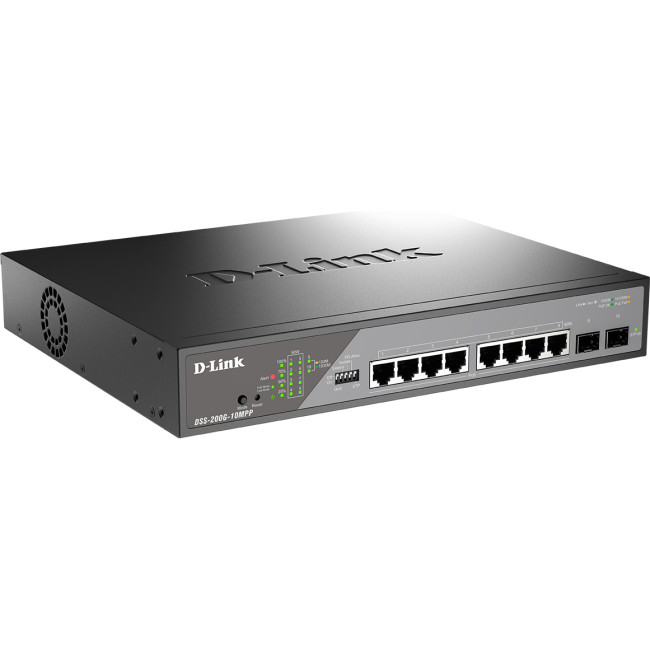 Сетевой коммутатор D-Link DSS-200G-10MPP/A1A Сетевой коммутатор D-Link DSS-200G-10MPP/A1A