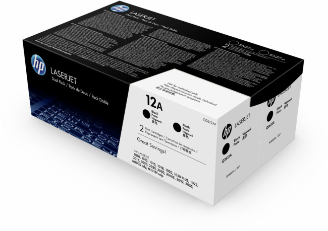 Тонер-картридж набор из 2 шт HP Q2612AF