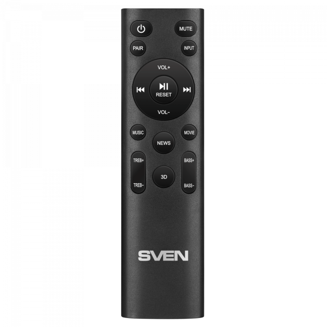 Саундбар SVEN SB-2400DD, черный (400Вт, DD, BT, HDMI, ПДУ, Optical, USB, дисплей, беспроводной сабвуфер) SVEN SB-2400DD Саундбар SVEN SB-2400DD, черный (400Вт, DD, BT, HDMI, ПДУ, Optical, USB, дисплей, беспроводной сабвуфер) SVEN SB-2400DD