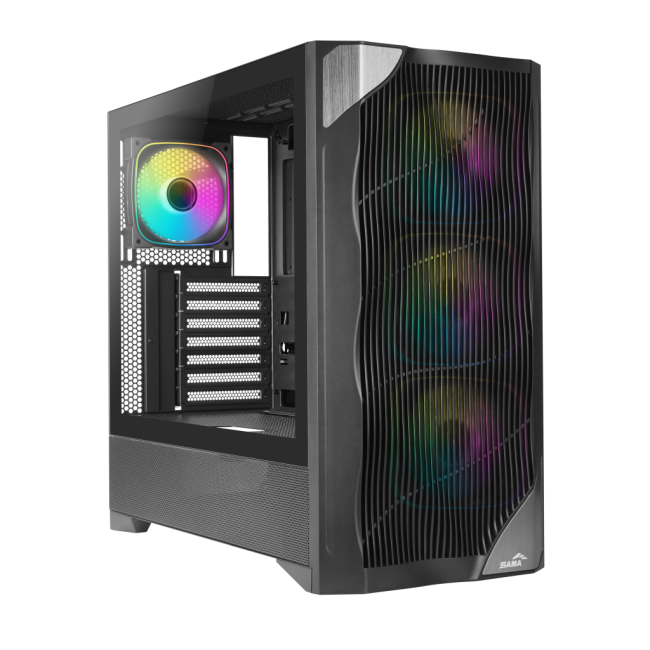 Корпус ПК без блока питания SAMA V42-BKAMA4X1-GL Корпус ПК без блока питания SAMA V42-BKAMA4X1-GL