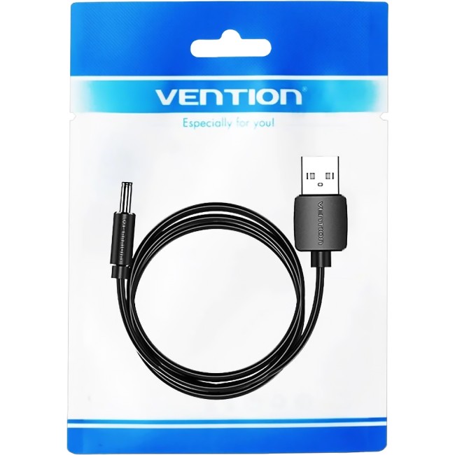 Кабель Vention USB AM/DC-jack 3.5мм M - 1.5м Чёрный Vention CEXBG Кабель Vention USB AM/DC-jack 3.5мм M - 1.5м Чёрный Vention CEXBG