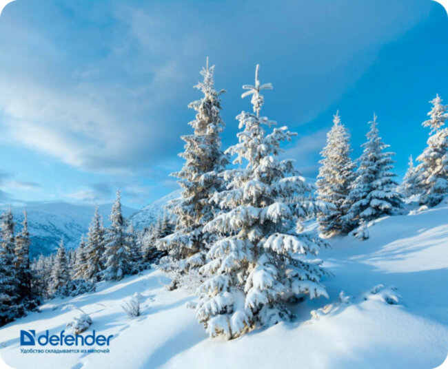 Defender Коврик для компьютерной мыши Silk Pad Nature 230x190x1.6 мм, 10 видов Defender Silk Pad Nature