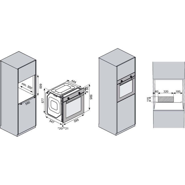 Встраиваемый духовой шкаф KUPPERSBERG Kuppersberg HO 608 BX