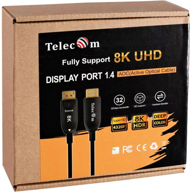 Активный оптический кабель Telecom DP1.4 8K@60Hz 30м <TCG2130-30M> VCOM TCG2130-30M