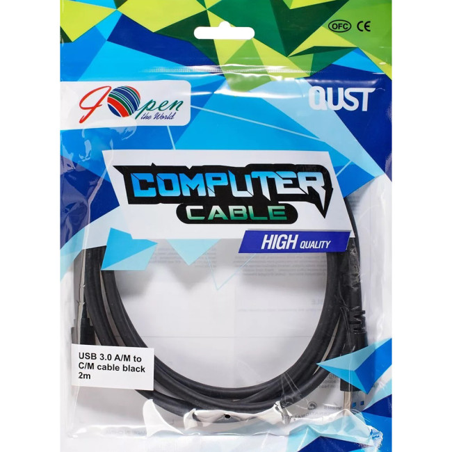Кабель-адаптер USB 3.1 Type-Cm --> USB 3.0 Am, 2м iOpen (Aopen/Qust) <ACU401-2M> VCOM ACU401-2M Кабель-адаптер USB 3.1 Type-Cm --> USB 3.0 Am, 2м iOpen (Aopen/Qust) <ACU401-2M> VCOM ACU401-2M