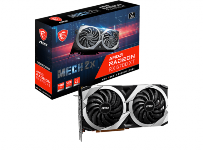 Видеокарта MSI Radeon RX 6700 XT MECH 2X 12G Видеокарта MSI Radeon RX 6700 XT MECH 2X 12G