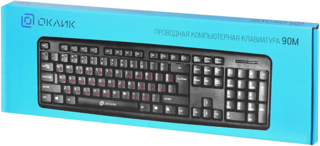Клавиатура Oklick 90M черный USB Oklick 402127 Клавиатура Oklick 90M черный USB Oklick 402127
