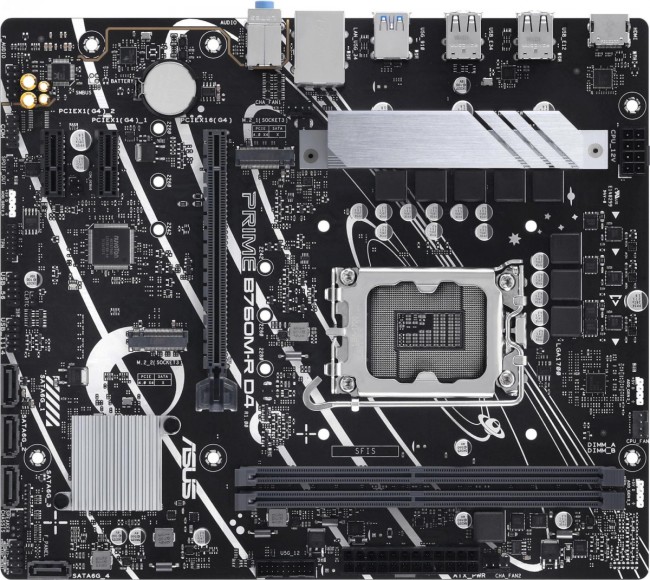 Материнская плата ASUS PRIME B760M-R D4 Материнская плата ASUS PRIME B760M-R D4