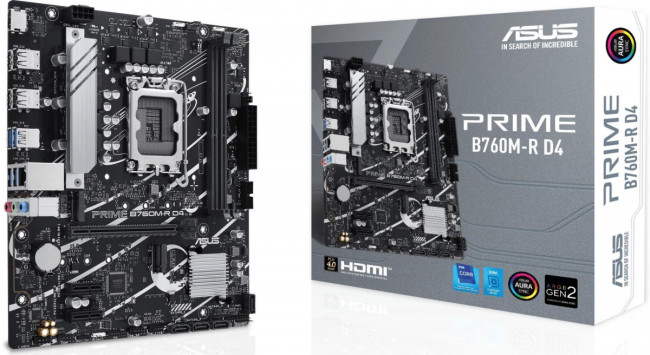 Материнская плата ASUS PRIME B760M-R D4 Материнская плата ASUS PRIME B760M-R D4